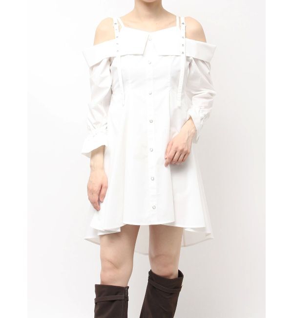 dazzlin「レイヤードイレヘムシャツワンピース」|ワンピース|