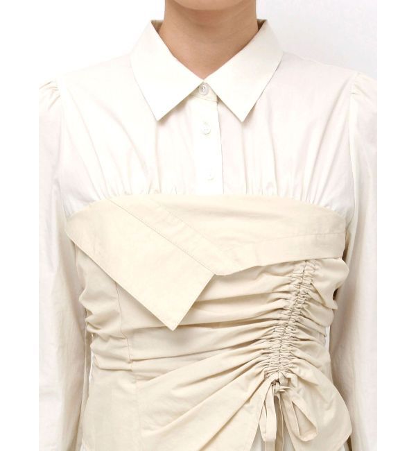 dazzlin「ギャザーシャツボリュームワンピース」|ワンピース|