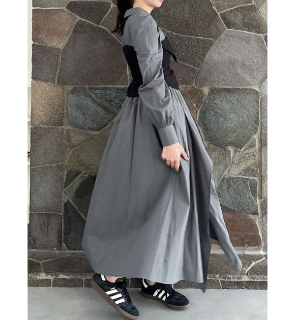 dazzlin「ギャザーシャツボリュームワンピース」|ワンピース|