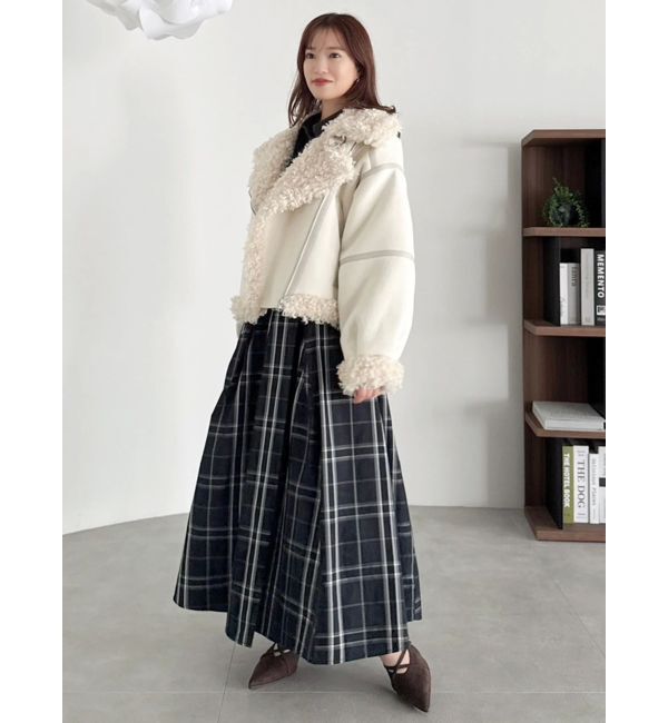 dazzlin「シャツカラーコルセットタックワンピース」|ワンピース|