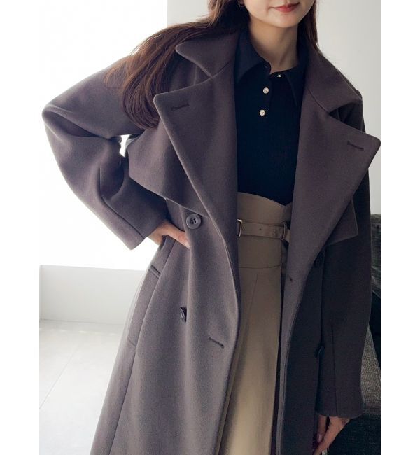 dazzlin「【追加生産分/新色あり】シャツカラーコルセットタックワンピース」|ワンピース|