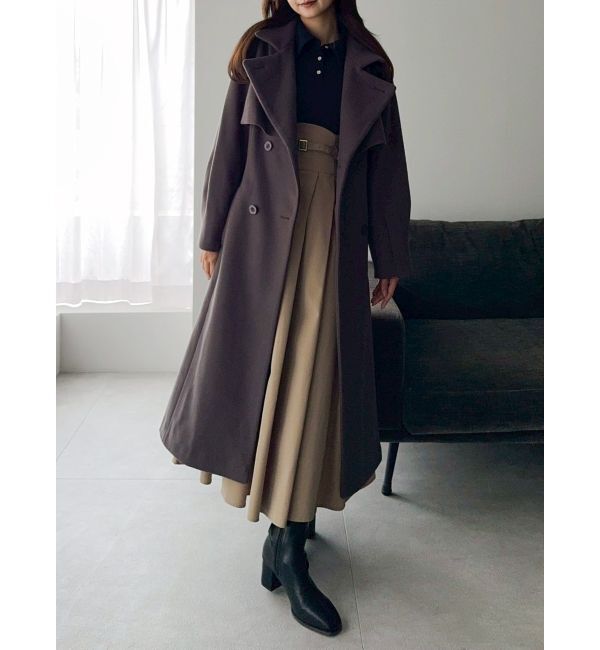 dazzlin「【追加生産分/新色あり】シャツカラーコルセットタックワンピース」|ワンピース|