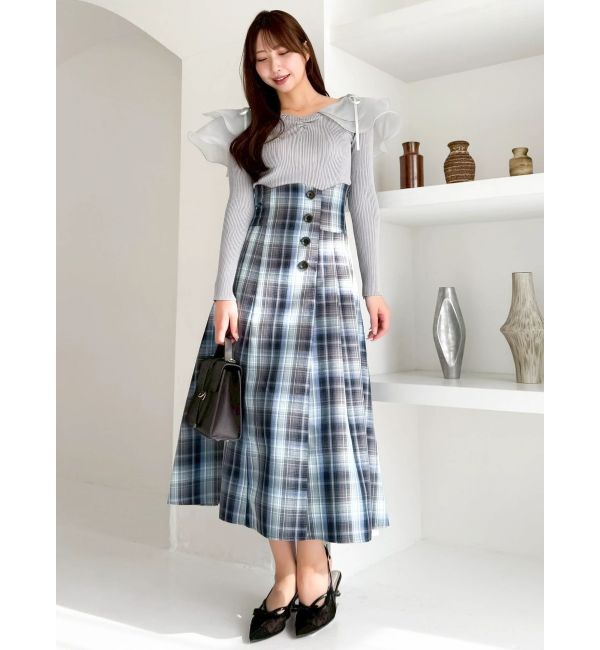 dazzlin「サイドプリーツトレンチコルセットスカート」|スカート|