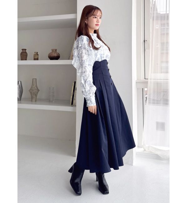 dazzlin「サイドプリーツトレンチコルセットスカート」|スカート|