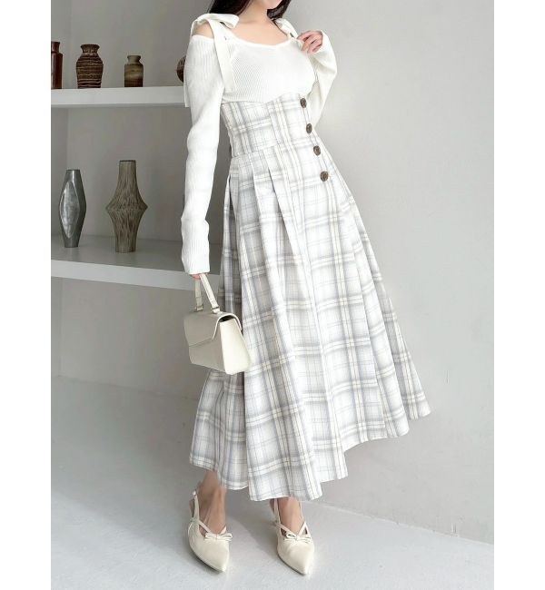 dazzlin「サイドプリーツトレンチコルセットスカート」|スカート|