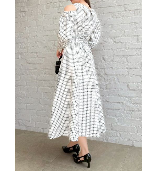 dazzlin「ショルダーリボンシェイプワンピース」|ワンピース|