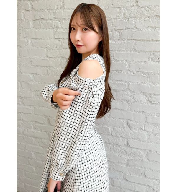 dazzlin「ショルダーリボンシェイプワンピース」|ワンピース|