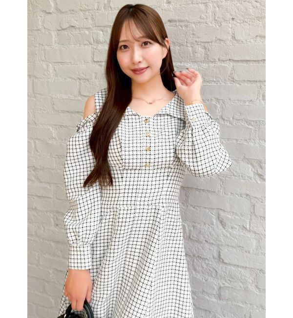 dazzlin「ショルダーリボンシェイプワンピース」|ワンピース|