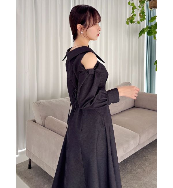 dazzlin「ショルダーリボンシェイプワンピース」|ワンピース|