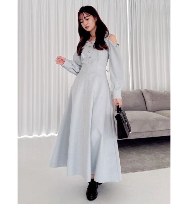 dazzlin「ショルダーリボンシェイプワンピース」|ワンピース|