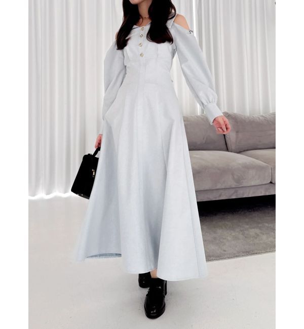 dazzlin「ショルダーリボンシェイプワンピース」|ワンピース|