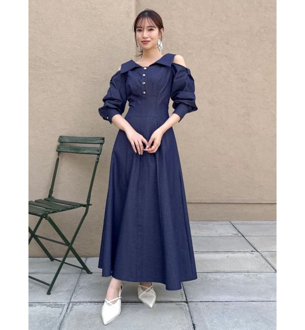 dazzlin「ショルダーリボンシェイプワンピース」|ワンピース|