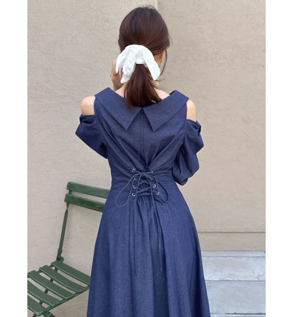 dazzlin「ショルダーリボンシェイプワンピース」|ワンピース|