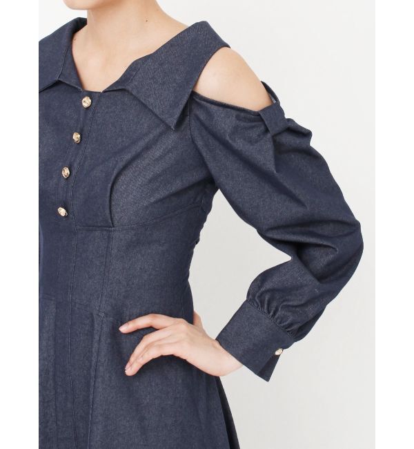 dazzlin「ショルダーリボンシェイプワンピース」|ワンピース|