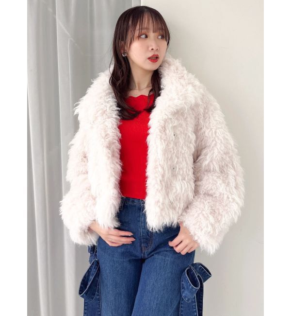 dazzlin「オフショルスカラップハートニット」|ニット・セーター|