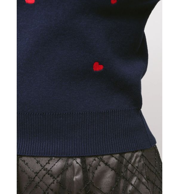 dazzlin「オフショルスカラップハートニット」|ニット・セーター|