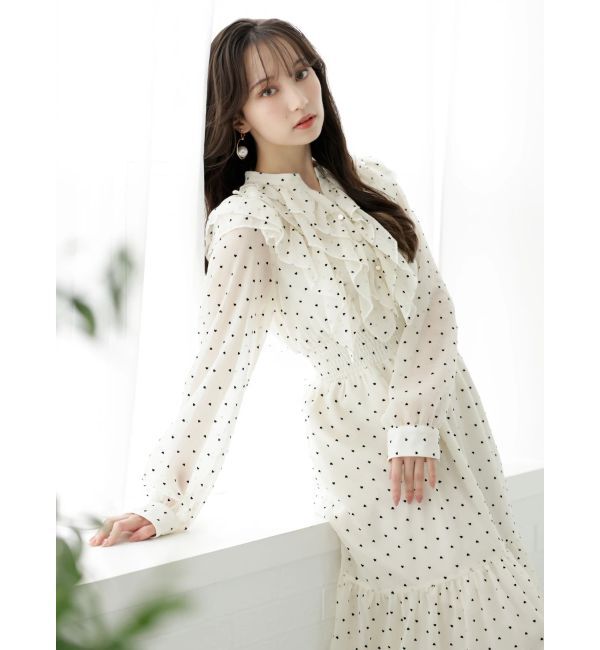 dazzlin「エアリーシャツワンピース」|ワンピース|