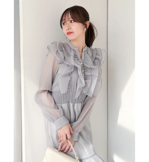 dazzlin「エアリーシャツワンピース」|ワンピース|