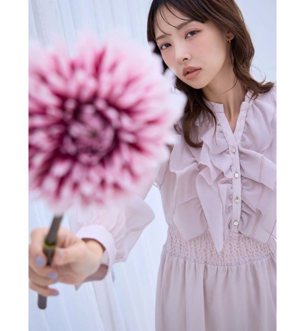 dazzlin「エアリーシャツワンピース」|ワンピース|