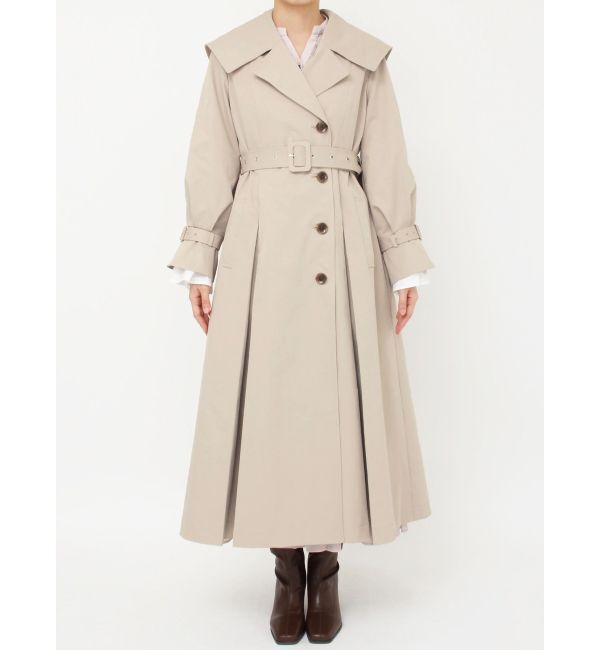 dazzlin「ビッグカラーフリルスリーブトレンチコート」|トレンチコート|