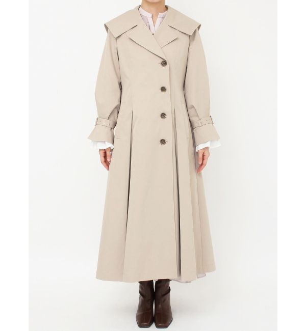 dazzlin「ビッグカラーフリルスリーブトレンチコート」|トレンチコート|