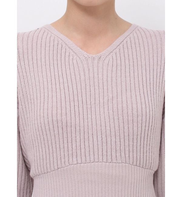 MERCURYDUO「バックシャンツイストデザインニットワンピース」|ワンピース|