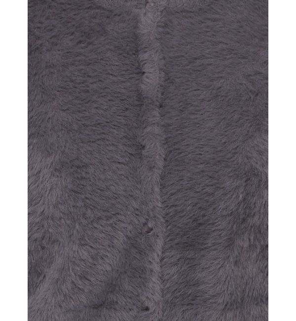 MERCURYDUO「ミニシャギーロングスリーブニットカーディガン」|カーディガン|