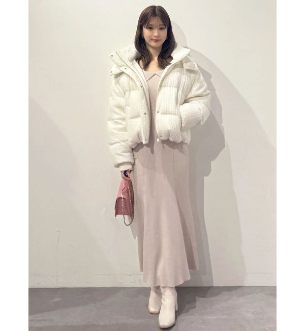 MERCURYDUO「ファートリミングニットワンピース」|ワンピース|