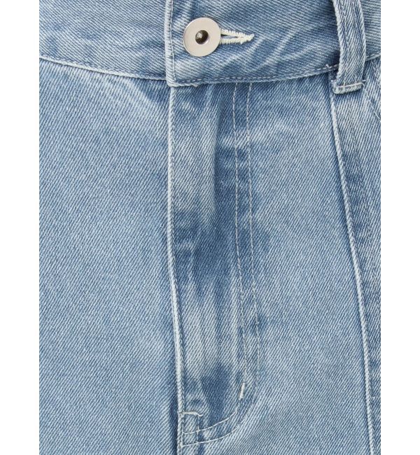 MERCURYDUO「デニムイレギュラーヘムフレアスカート」|スカート|