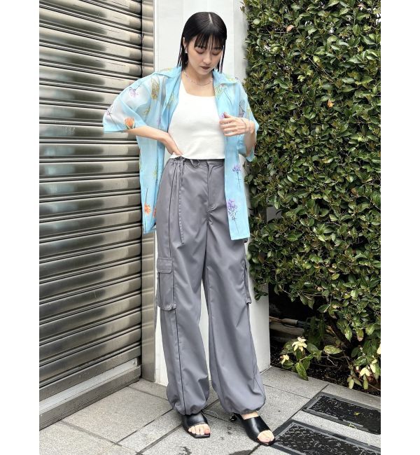 MURUA「フラワーシアーオープンカラーシャツ【WEB限定】」|シャツ・ブラウス|