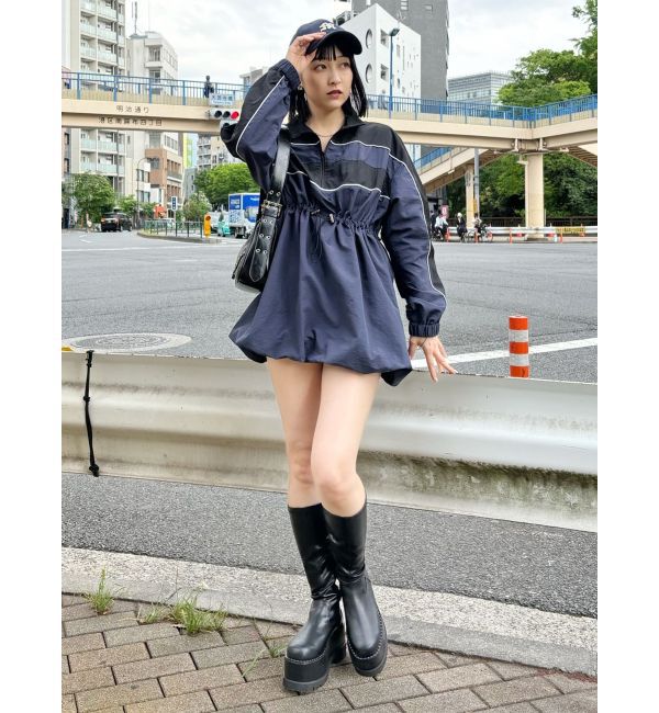 MURUA「ストレッチ厚底ハーフブーツ」|ロングブーツ|