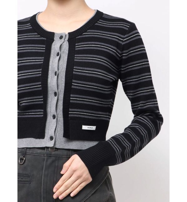 MURUA「レイヤードクロップドカーディガン」|カーディガン|