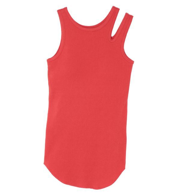 Ungrid「パット付きアシメデザインテレコタンクトップ」|タンクトップ|