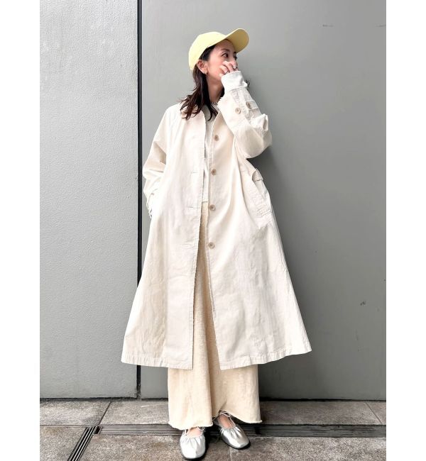 Ungrid「カットオフステンカラーコート」|ステンカラーコート|
