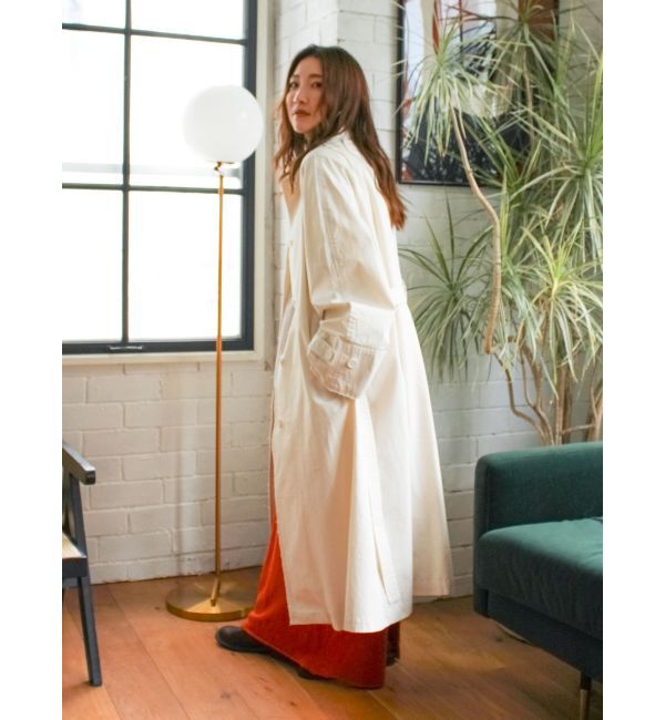 Ungrid「カットオフステンカラーコート」|ステンカラーコート|