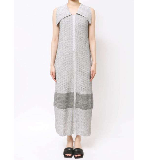 LAGUNAMOON「ミックスパターンカラーネックニットワンピース」|ワンピース|