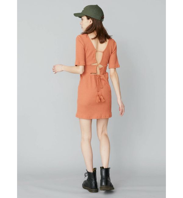 EVRIS「タッセルリブカットワンピース」|ワンピース|