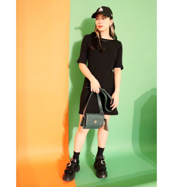 EVRIS「タッセルリブカットワンピース」|ワンピース|