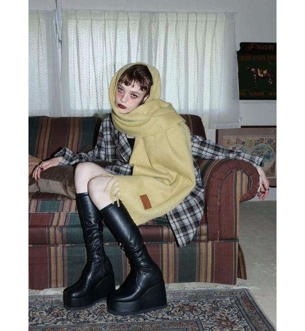 EVRIS「【秒盛れブーツ】ロングチャンキーヒールブーツ」|ロングブーツ|