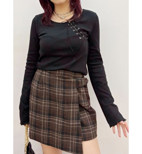 EVRIS「レースアップカットソー」|Tシャツ・カットソー|