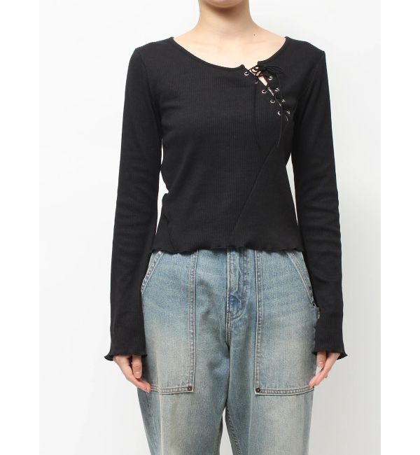 EVRIS「レースアップカットソー」|Tシャツ・カットソー|