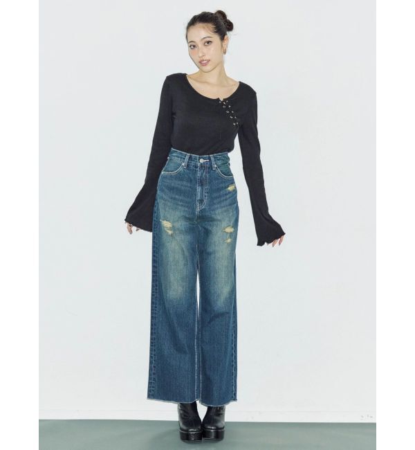 EVRIS「レースアップカットソー」|Tシャツ・カットソー|