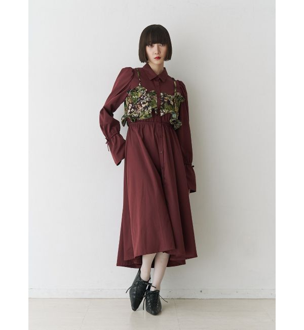 jouetie「ゴブランビスチェシャツワンピース」|ワンピース|