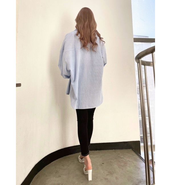 GYDA「ストライプオーバーシャツ」|シャツ・ブラウス|