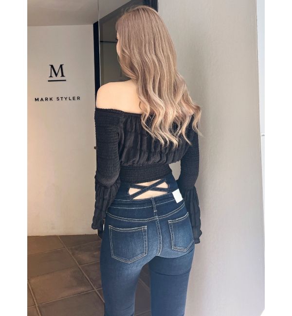 GYDA「オフショルシャーリングスリーブブラウス」|シャツ・ブラウス|