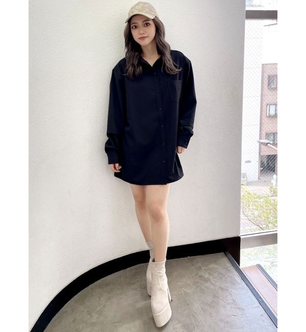 GYDA「GYGYシャツワンピース」|ワンピース|