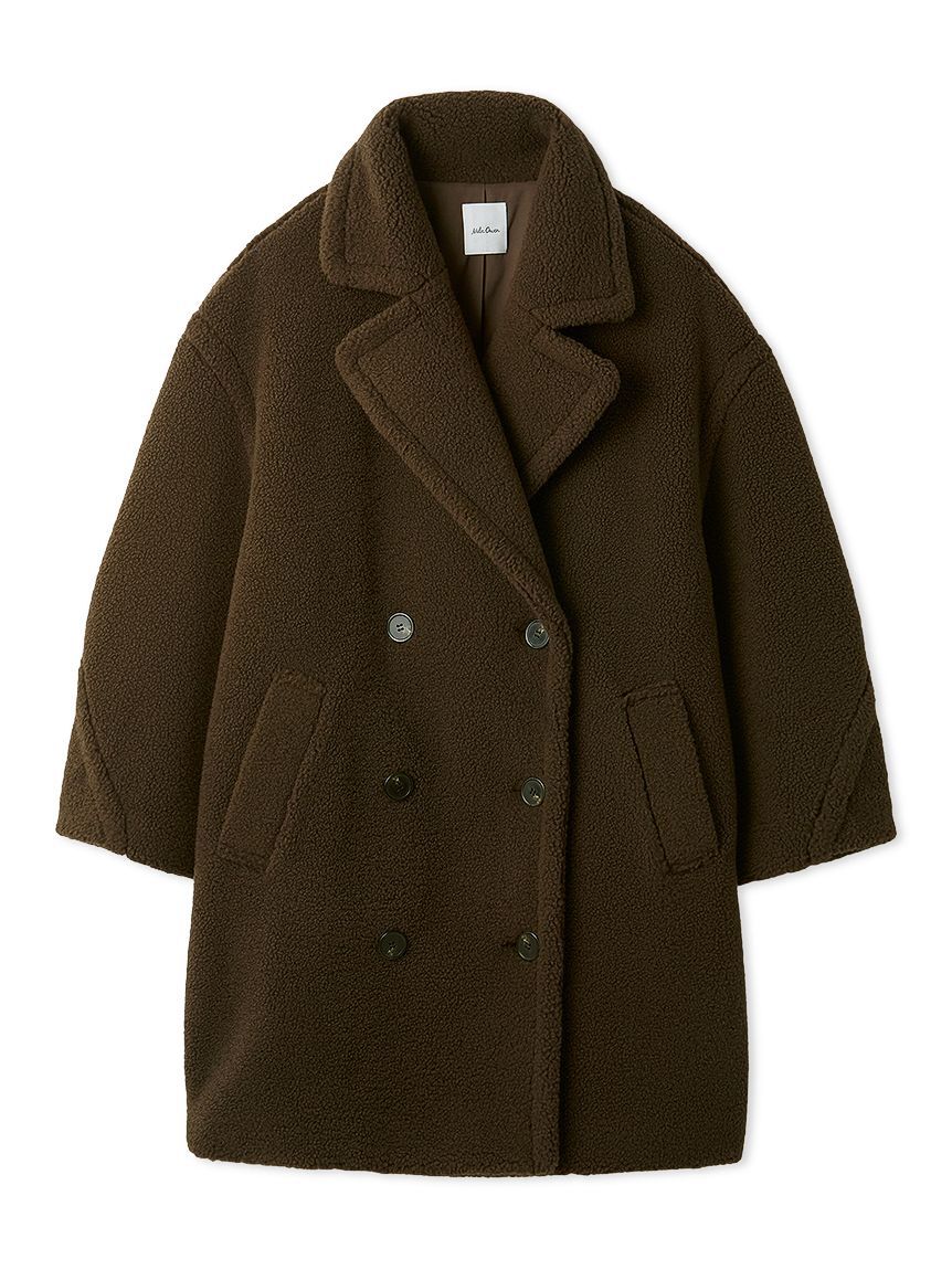 Mila Owen「オーバーサイズボアコート」|ステンカラーコート|