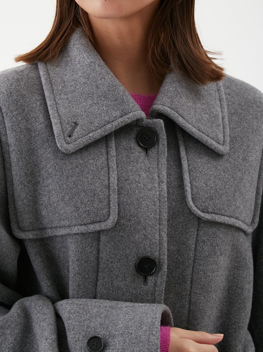 Mila Owen「ロングリバーコート」|ステンカラーコート|