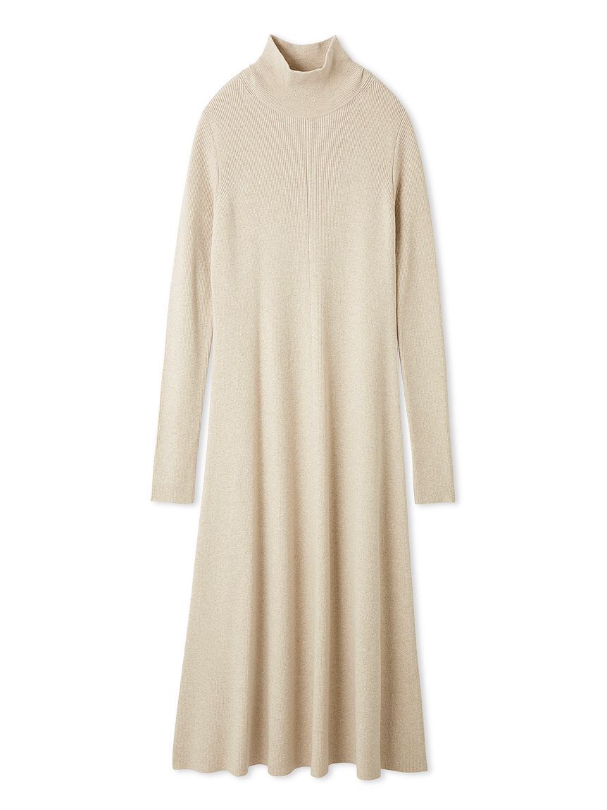 Mila Owen「タートルネックリブニットフレアワンピース」|ワンピース|
