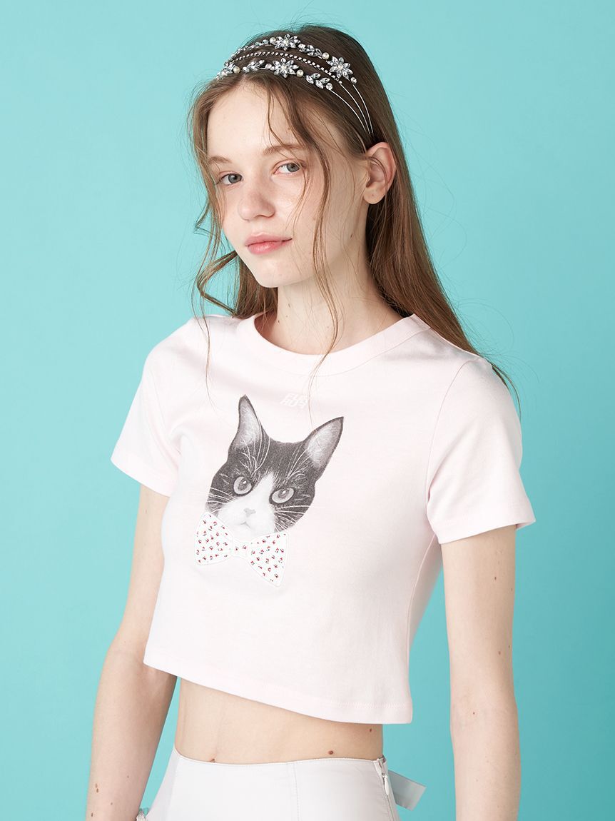 FURFUR「【上國料萌衣コラボ】HanaプリントTシャツ（UNISEX）」|Tシャツ・カットソー|